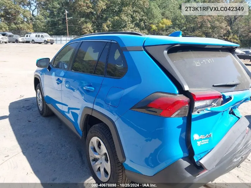 2020 Toyota Rav4 Le VIN: 2T3K1RFVXLC042349 Lot: 40678898