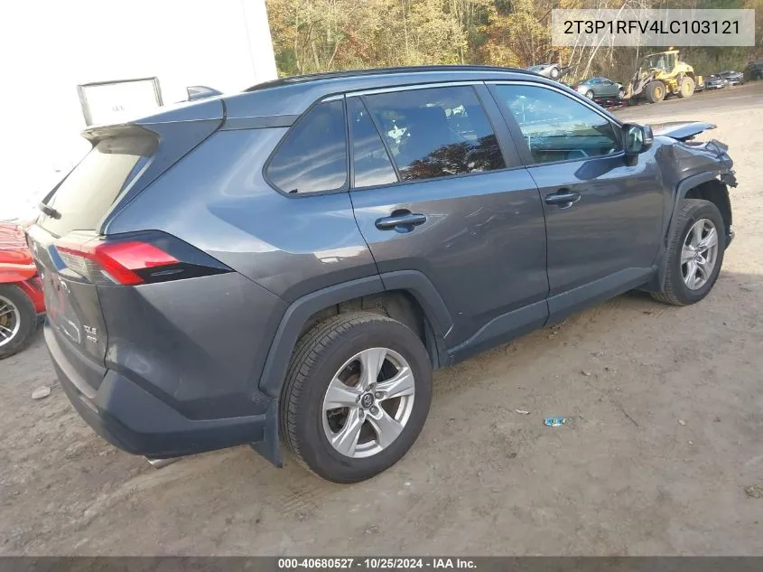 2020 Toyota Rav4 Xle VIN: 2T3P1RFV4LC103121 Lot: 40680527