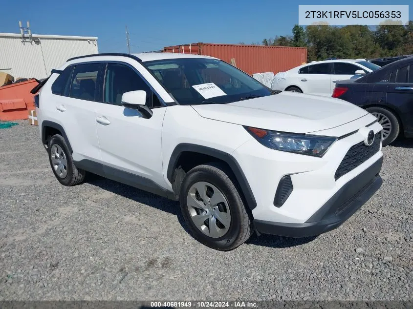 2020 Toyota Rav4 Le VIN: 2T3K1RFV5LC056353 Lot: 40681949