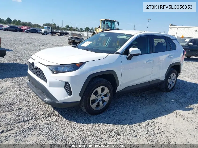 2020 Toyota Rav4 Le VIN: 2T3K1RFV5LC056353 Lot: 40681949