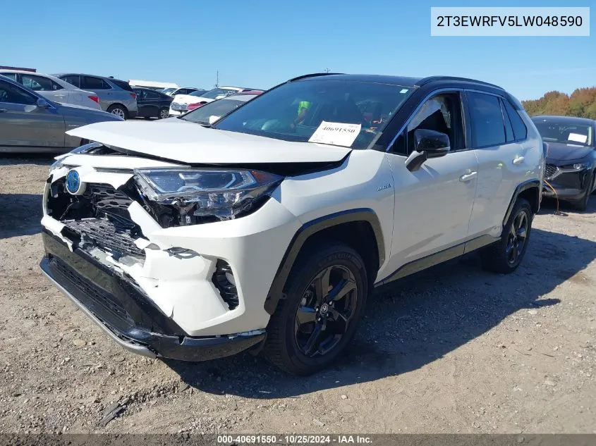 2020 Toyota Rav4 Hybrid Xse VIN: 2T3EWRFV5LW048590 Lot: 40691550