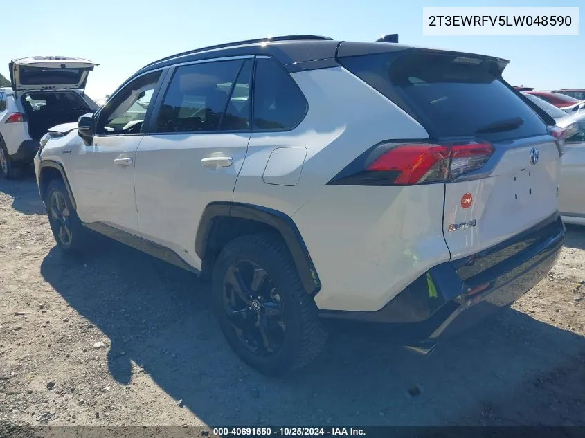 2020 Toyota Rav4 Hybrid Xse VIN: 2T3EWRFV5LW048590 Lot: 40691550