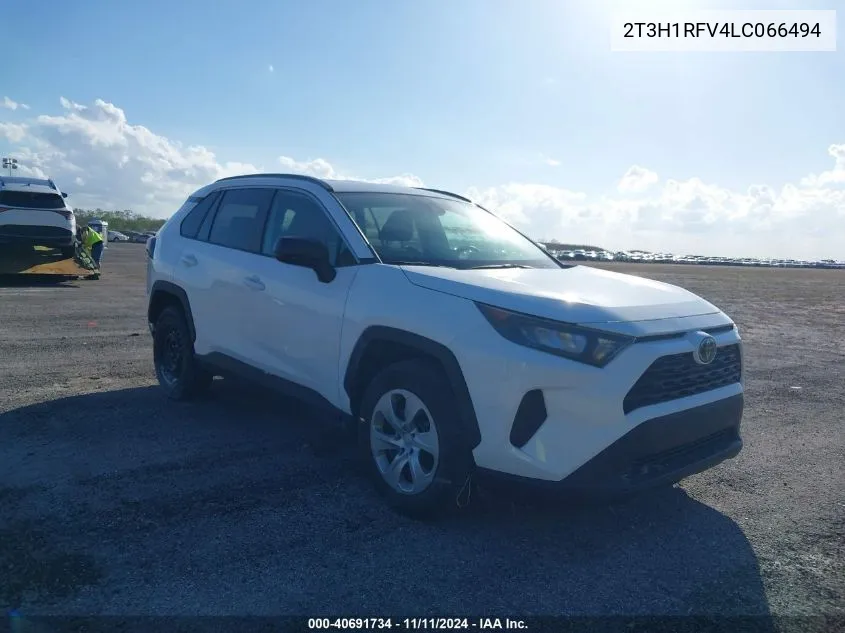 2020 Toyota Rav4 Le VIN: 2T3H1RFV4LC066494 Lot: 40691734