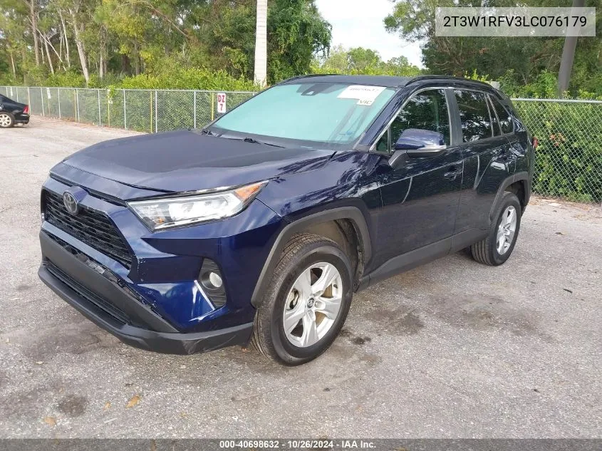 2020 Toyota Rav4 Xle VIN: 2T3W1RFV3LC076179 Lot: 40698632