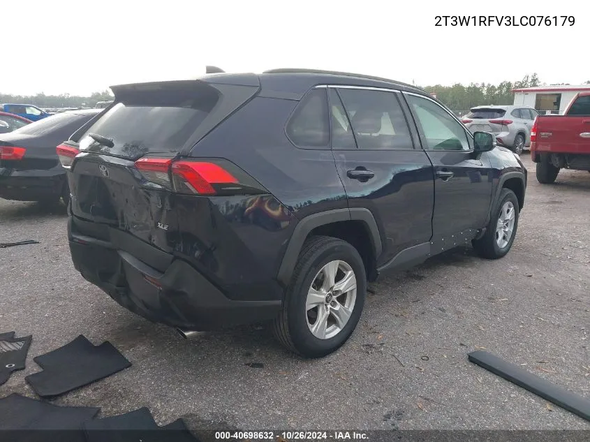 2020 Toyota Rav4 Xle VIN: 2T3W1RFV3LC076179 Lot: 40698632