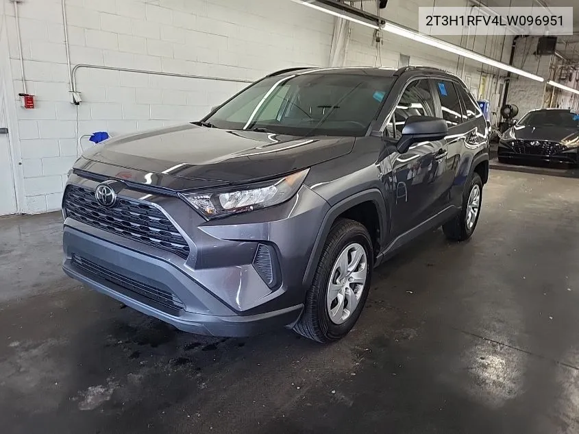 2020 Toyota Rav4 Le VIN: 2T3H1RFV4LW096951 Lot: 40699067