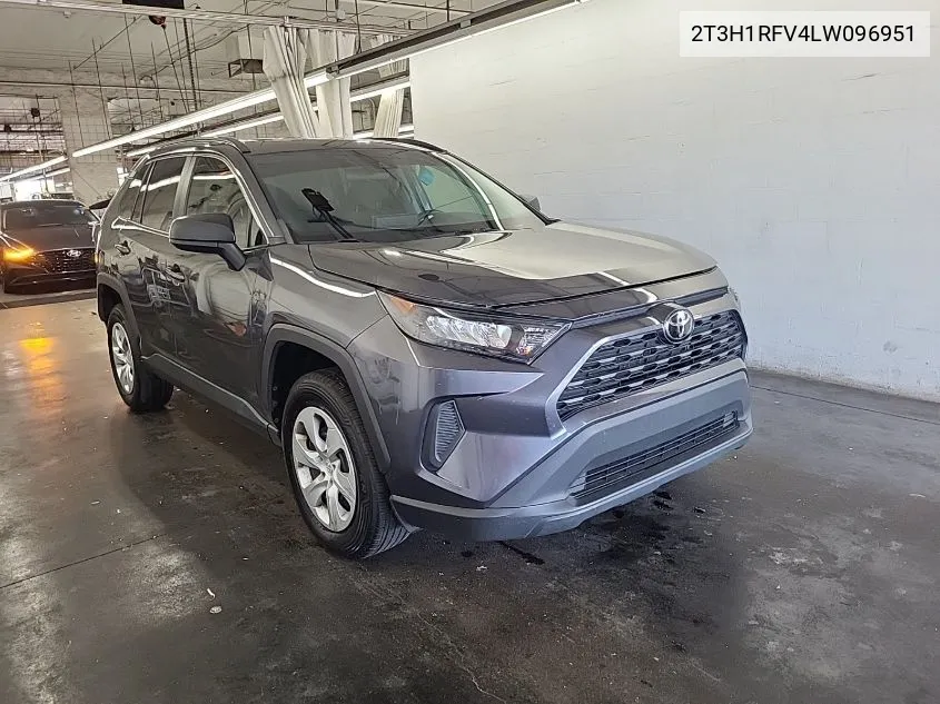 2020 Toyota Rav4 Le VIN: 2T3H1RFV4LW096951 Lot: 40699067