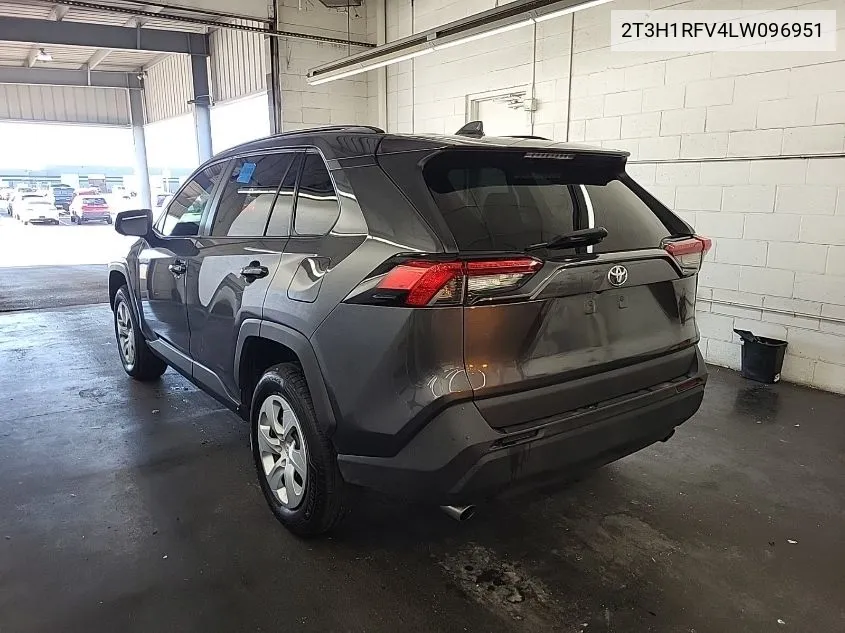 2020 Toyota Rav4 Le VIN: 2T3H1RFV4LW096951 Lot: 40699067