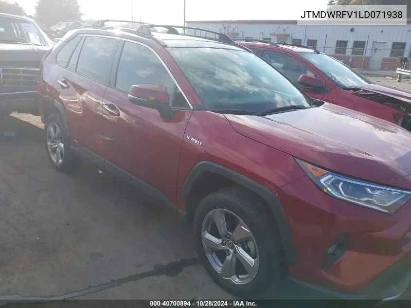 JTMDWRFV1LD071938 2020 Toyota Rav4 Hybrid Limited