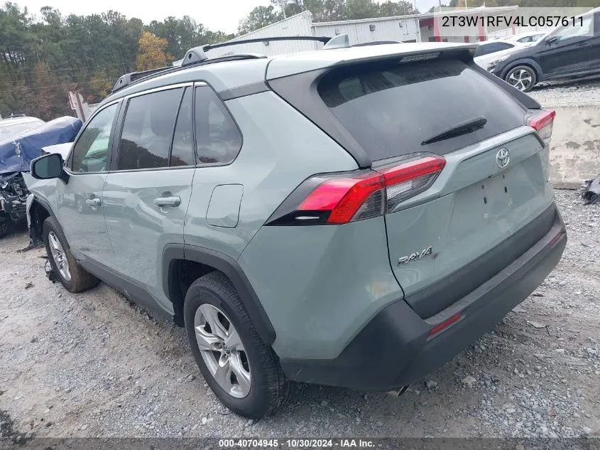 2020 Toyota Rav4 Xle VIN: 2T3W1RFV4LC057611 Lot: 40704945