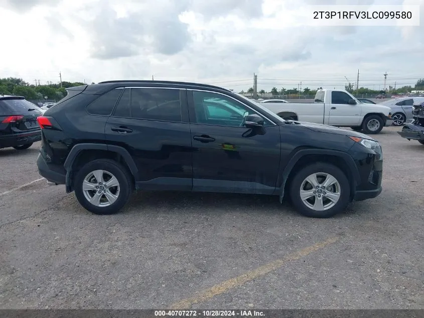 2020 Toyota Rav4 Xle VIN: 2T3P1RFV3LC099580 Lot: 40707272