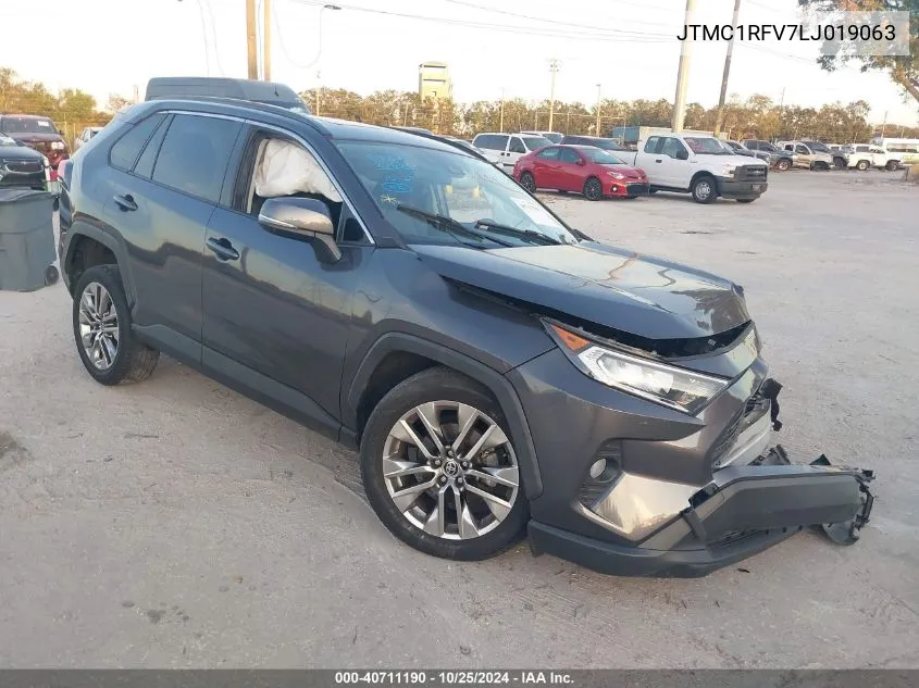 2020 Toyota Rav4 Xle Premium VIN: JTMC1RFV7LJ019063 Lot: 40711190