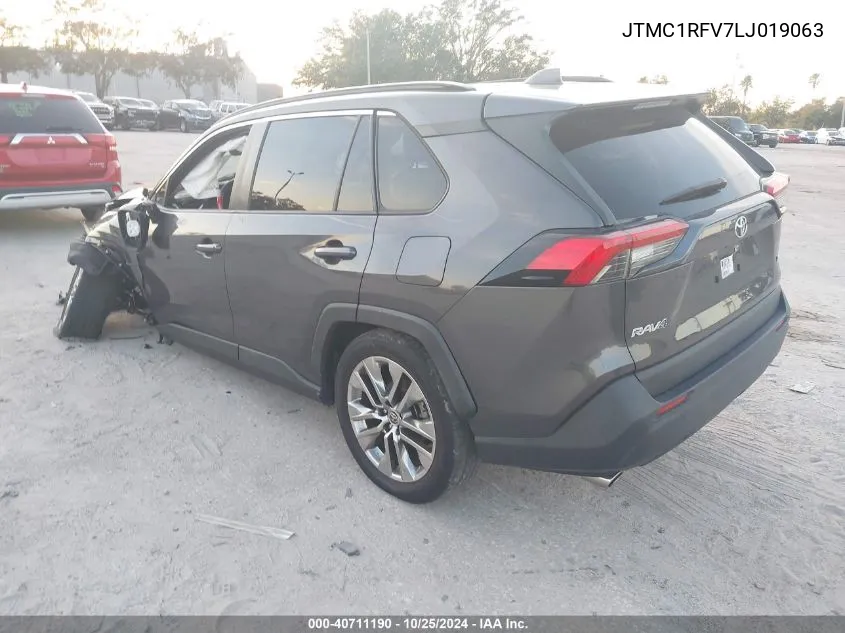 2020 Toyota Rav4 Xle Premium VIN: JTMC1RFV7LJ019063 Lot: 40711190