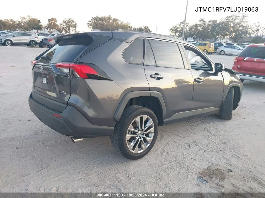 2020 Toyota Rav4 Xle Premium VIN: JTMC1RFV7LJ019063 Lot: 40711190