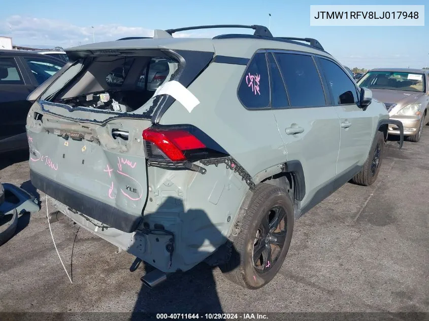 2020 Toyota Rav4 Xle VIN: JTMW1RFV8LJ017948 Lot: 40711644