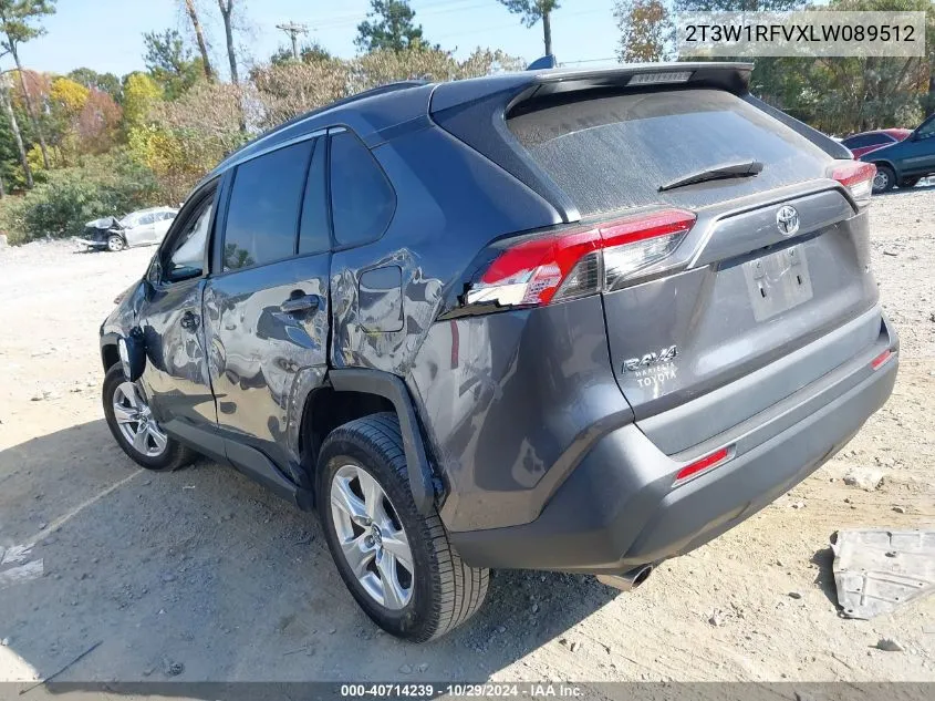 2020 Toyota Rav4 Xle VIN: 2T3W1RFVXLW089512 Lot: 40714239