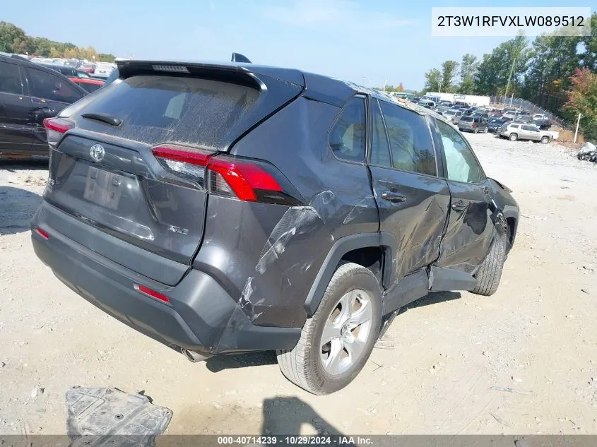 2020 Toyota Rav4 Xle VIN: 2T3W1RFVXLW089512 Lot: 40714239