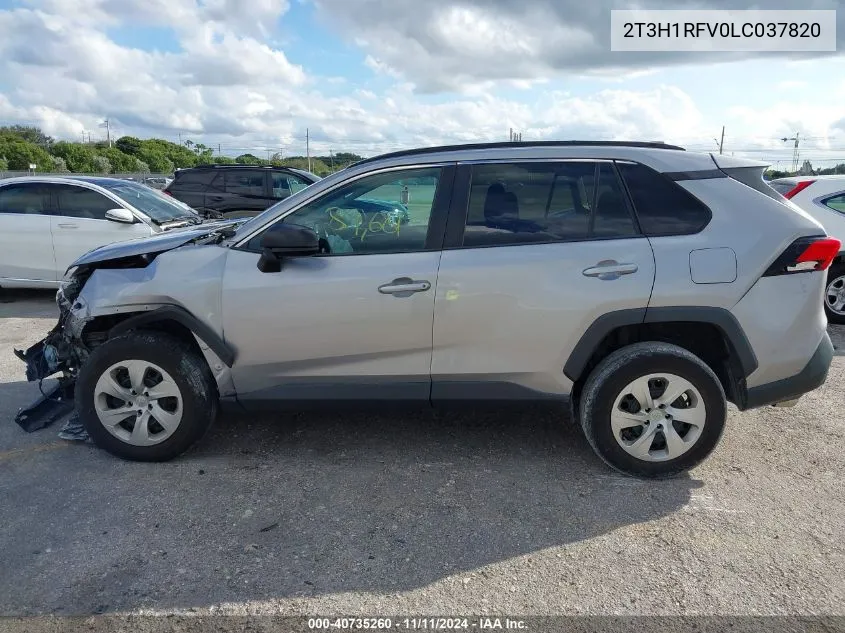 2020 Toyota Rav4 Le VIN: 2T3H1RFV0LC037820 Lot: 40735260