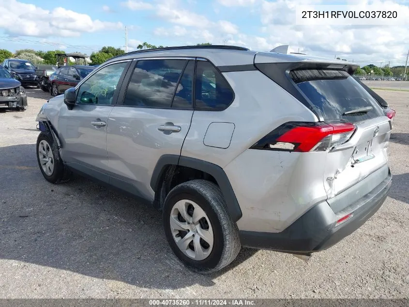 2020 Toyota Rav4 Le VIN: 2T3H1RFV0LC037820 Lot: 40735260