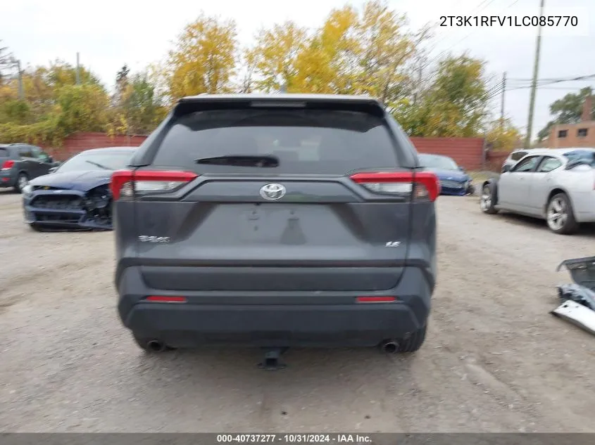 2020 Toyota Rav4 Le VIN: 2T3K1RFV1LC085770 Lot: 40737277