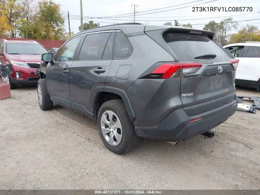 2020 Toyota Rav4 Le VIN: 2T3K1RFV1LC085770 Lot: 40737277