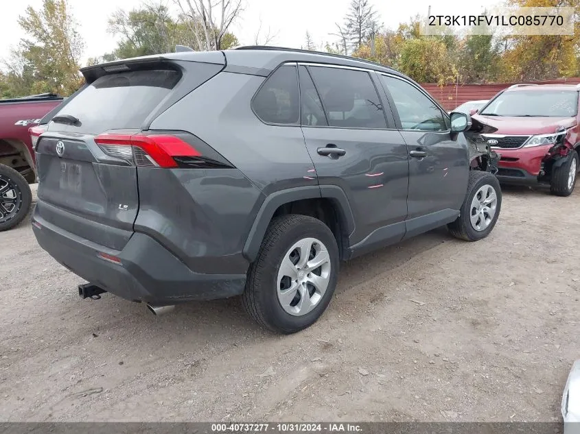 2020 Toyota Rav4 Le VIN: 2T3K1RFV1LC085770 Lot: 40737277