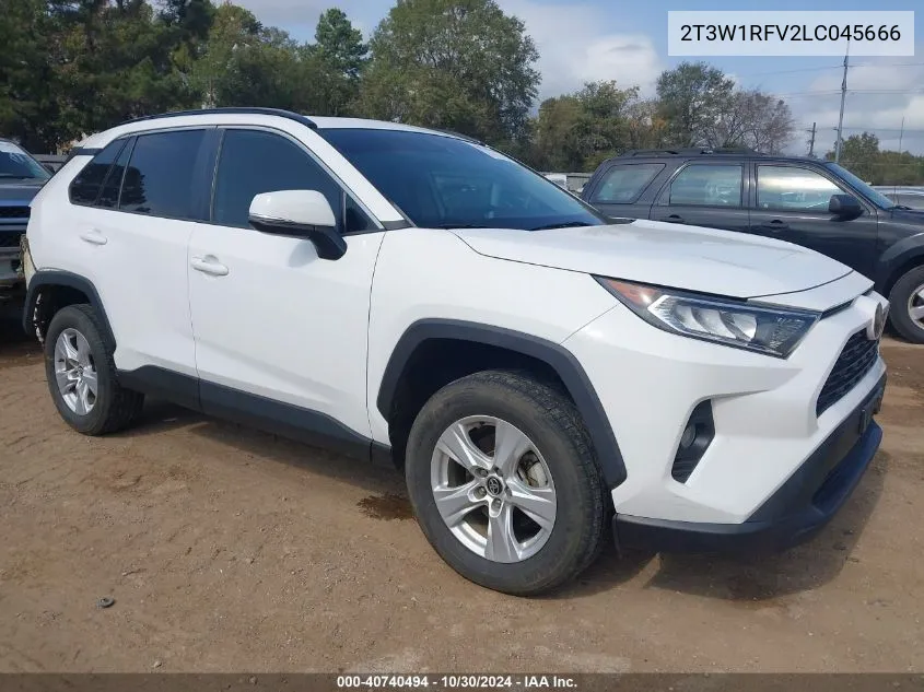 2020 Toyota Rav4 Xle VIN: 2T3W1RFV2LC045666 Lot: 40740494