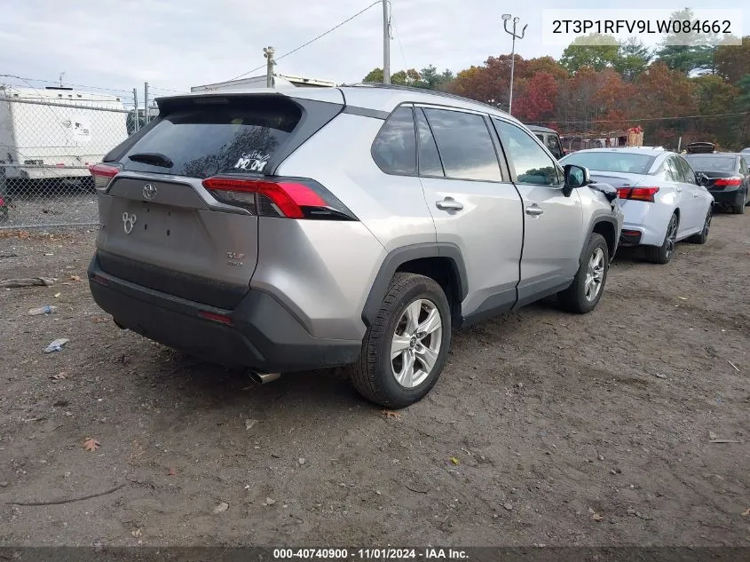 2020 Toyota Rav4 Xle VIN: 2T3P1RFV9LW084662 Lot: 40740900