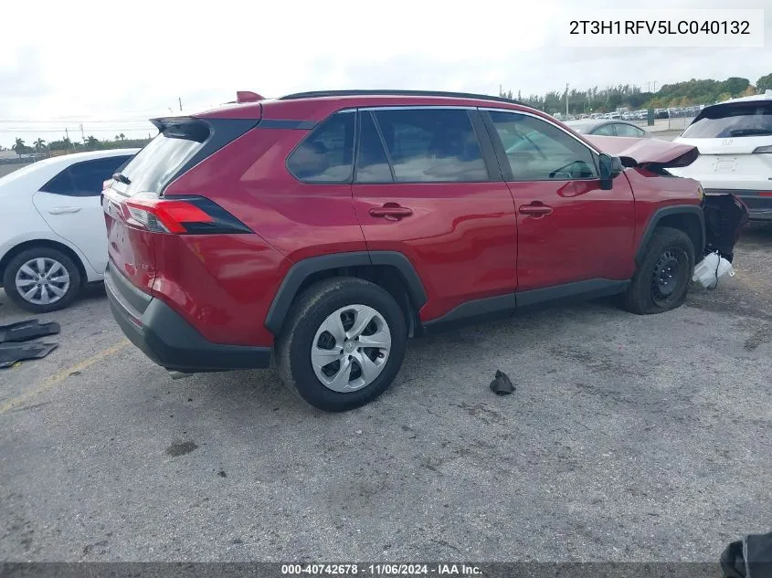 2020 Toyota Rav4 Le VIN: 2T3H1RFV5LC040132 Lot: 40742678