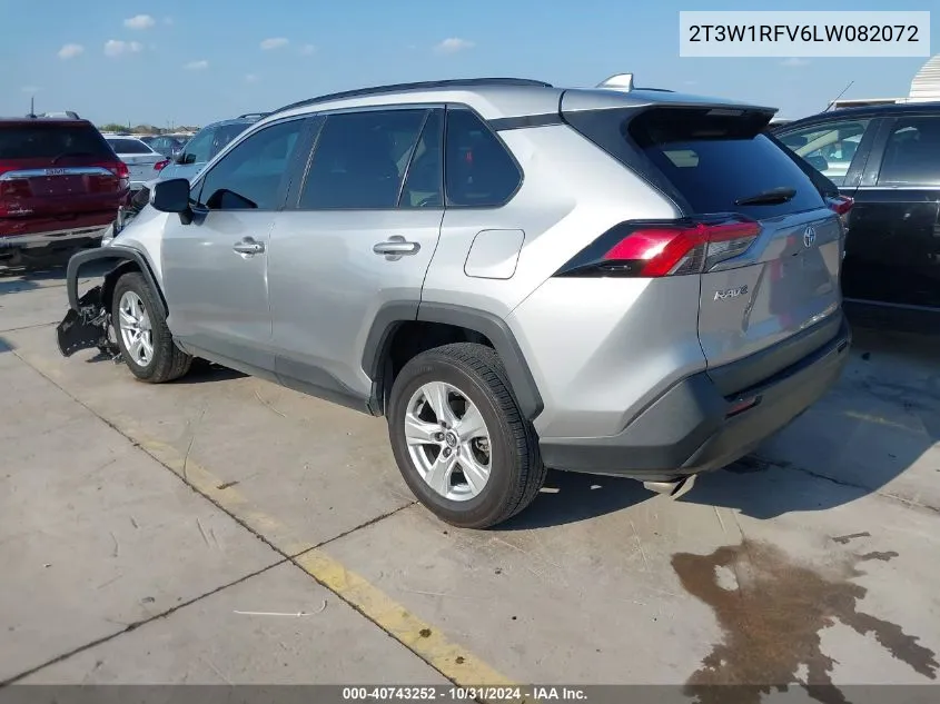 2020 Toyota Rav4 Xle VIN: 2T3W1RFV6LW082072 Lot: 40743252