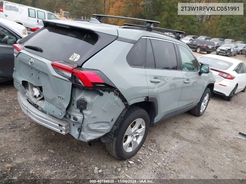 2020 Toyota Rav4 Xle VIN: 2T3W1RFVXLC051991 Lot: 40754835