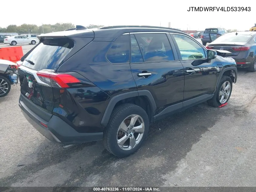 JTMDWRFV4LD533943 2020 Toyota Rav4 Hybrid Limited