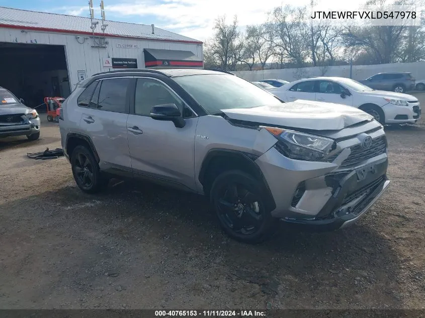 JTMEWRFVXLD547978 2020 Toyota Rav4 Hybrid Xse