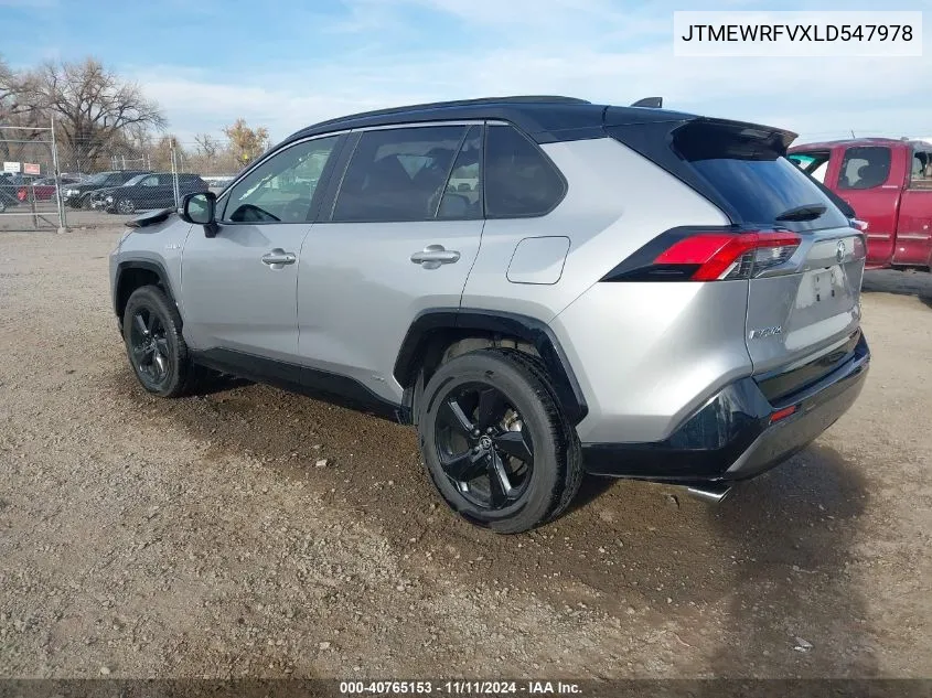 JTMEWRFVXLD547978 2020 Toyota Rav4 Hybrid Xse