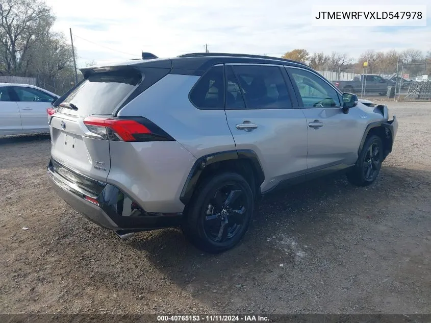 JTMEWRFVXLD547978 2020 Toyota Rav4 Hybrid Xse