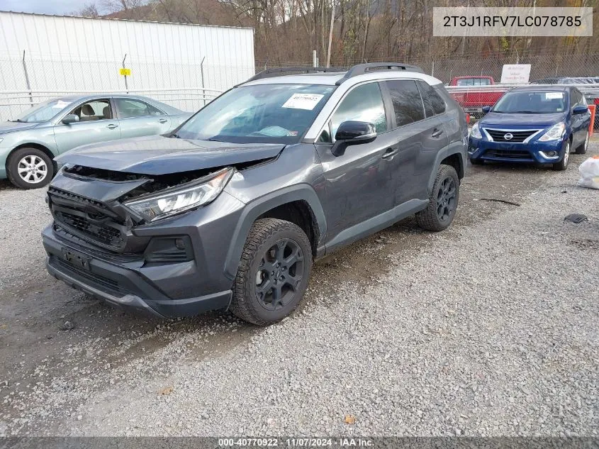 2020 Toyota Rav4 Trd Off-Road VIN: 2T3J1RFV7LC078785 Lot: 40770922