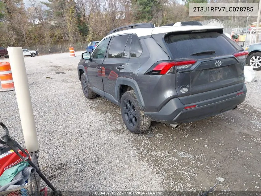 2020 Toyota Rav4 Trd Off-Road VIN: 2T3J1RFV7LC078785 Lot: 40770922