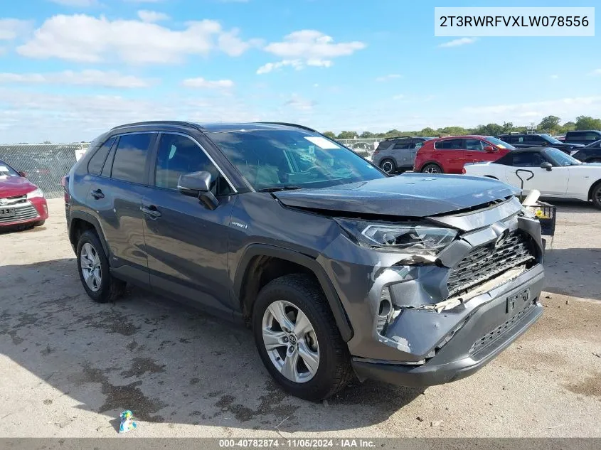 2020 Toyota Rav4 Hybrid Xle VIN: 2T3RWRFVXLW078556 Lot: 40782874