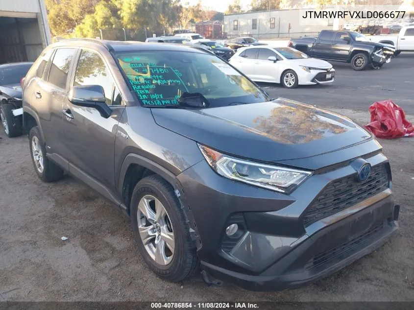 2020 Toyota Rav4 Hybrid Xle VIN: JTMRWRFVXLD066677 Lot: 40786854