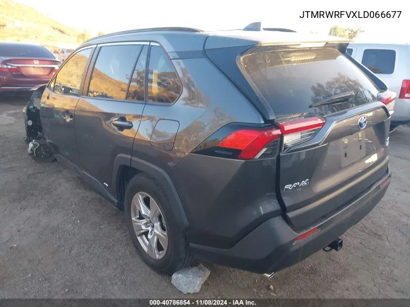 2020 Toyota Rav4 Hybrid Xle VIN: JTMRWRFVXLD066677 Lot: 40786854