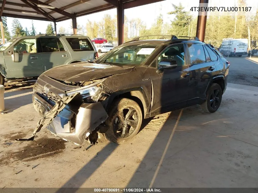 2020 Toyota Rav4 Hybrid Xse VIN: 4T3EWRFV7LU001187 Lot: 40790691