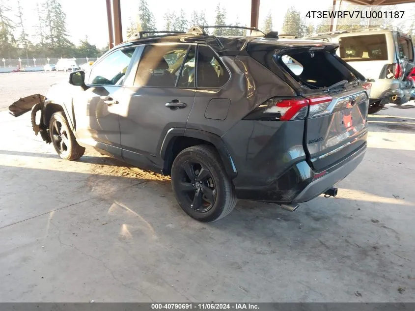 2020 Toyota Rav4 Hybrid Xse VIN: 4T3EWRFV7LU001187 Lot: 40790691