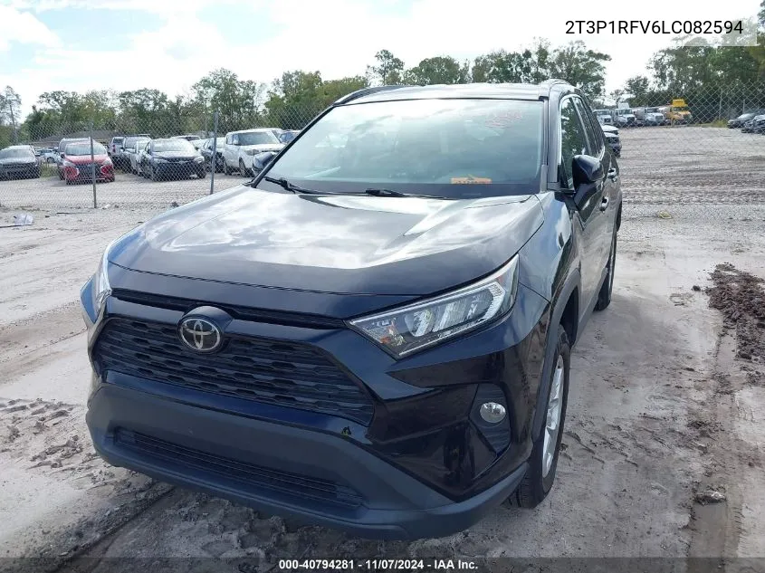 2020 Toyota Rav4 Xle VIN: 2T3P1RFV6LC082594 Lot: 40794281