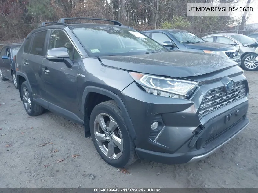 2020 Toyota Rav4 Hybrid Limited VIN: JTMDWRFV5LD543638 Lot: 40796649