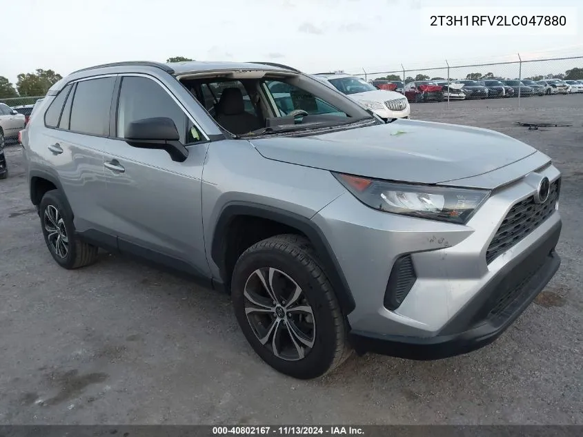 2020 Toyota Rav4 Le VIN: 2T3H1RFV2LC047880 Lot: 40802167