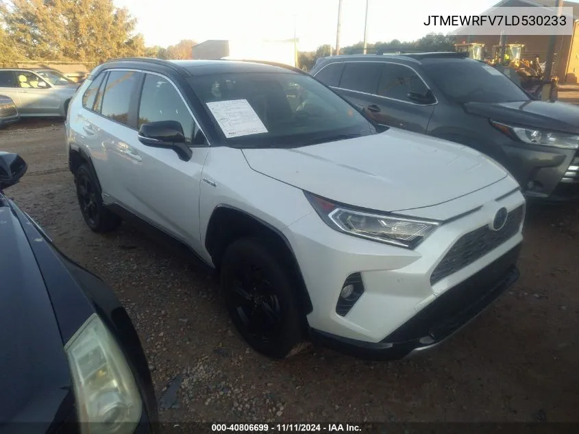 2020 Toyota Rav4 Hybrid Xse VIN: JTMEWRFV7LD530233 Lot: 40806699