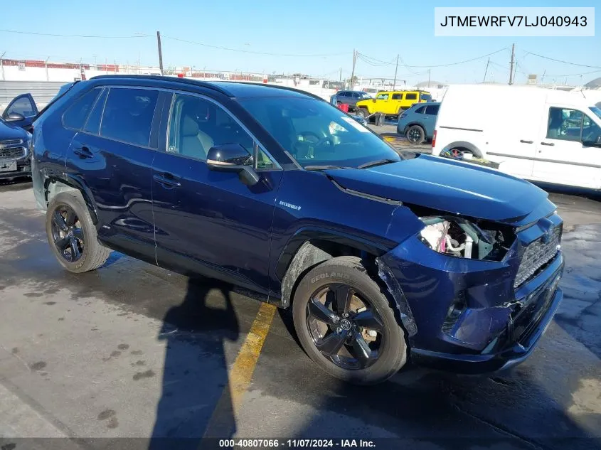 JTMEWRFV7LJ040943 2020 Toyota Rav4 Hybrid Xse