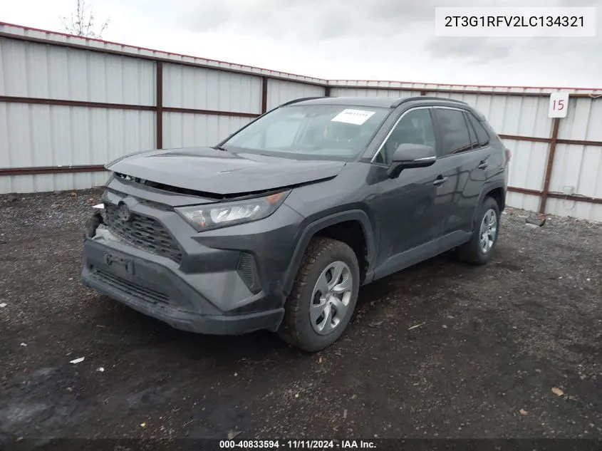 2020 Toyota Rav4 Le VIN: 2T3G1RFV2LC134321 Lot: 40833594