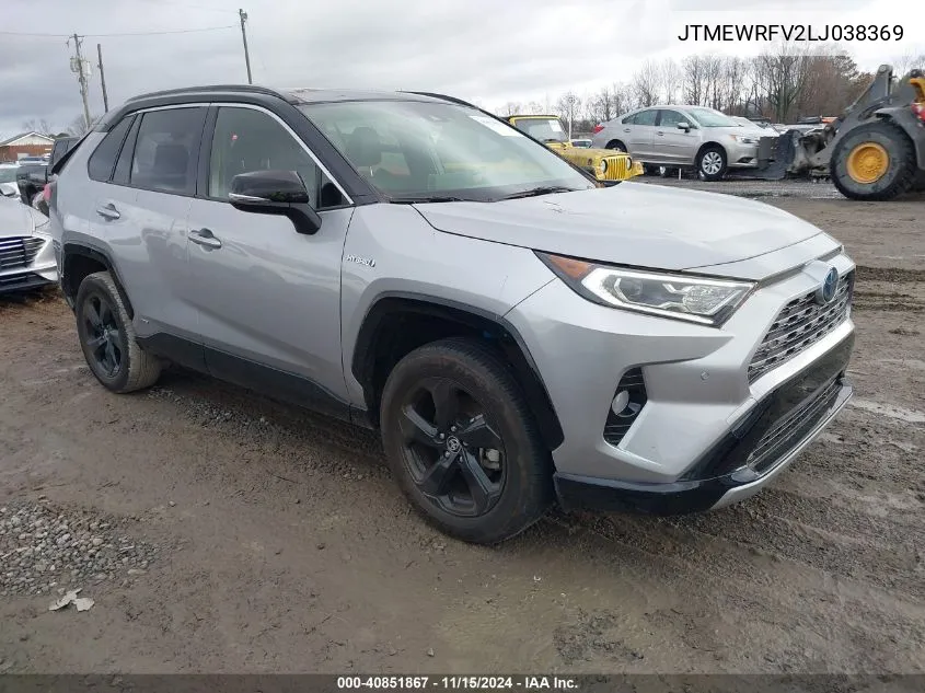 2020 Toyota Rav4 Hybrid Xse VIN: JTMEWRFV2LJ038369 Lot: 40851867