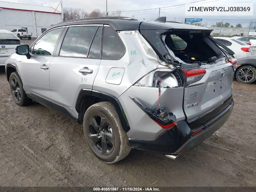 2020 Toyota Rav4 Hybrid Xse VIN: JTMEWRFV2LJ038369 Lot: 40851867